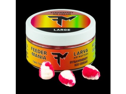 37949 feedermania larva air wafters two tone large strawberry ice cream