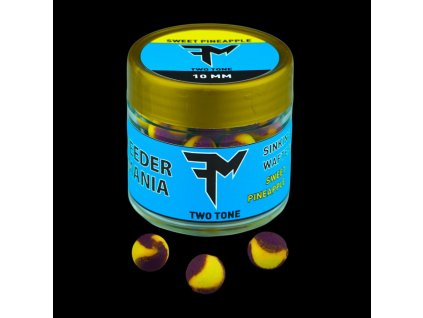 37400 feedermania sinking wafters two tone 10 mm sweet pineapple