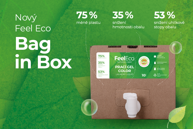 Feel Eco snižuje množství plastu s novým balením produktů v Bag in Boxech