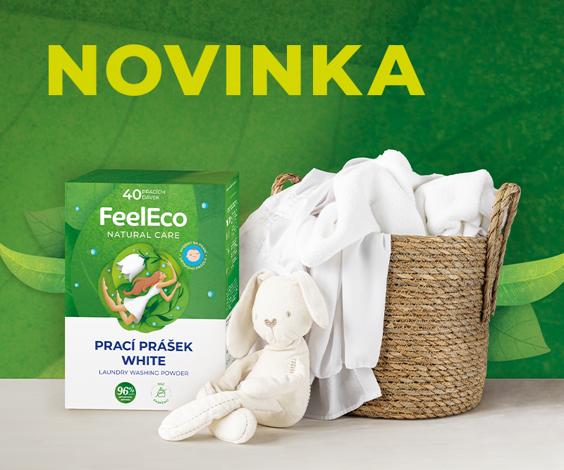FeelEco Novinka: Prací prášek White pro účinné a šetrné praní