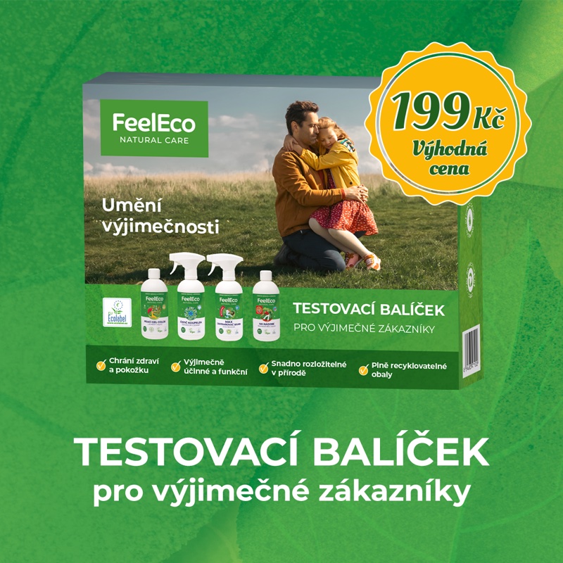 FeelEco Testovací balíček umožní zákazníkům vyzkoušet si kvalitu produktů za výhodnou cenu