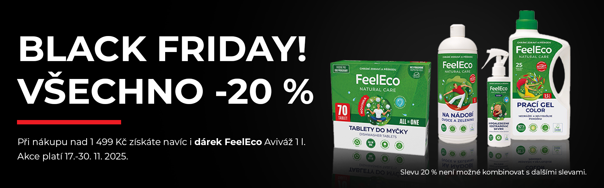 SLEVA 20 % - Black Friday 17. - 30. 11. 2025