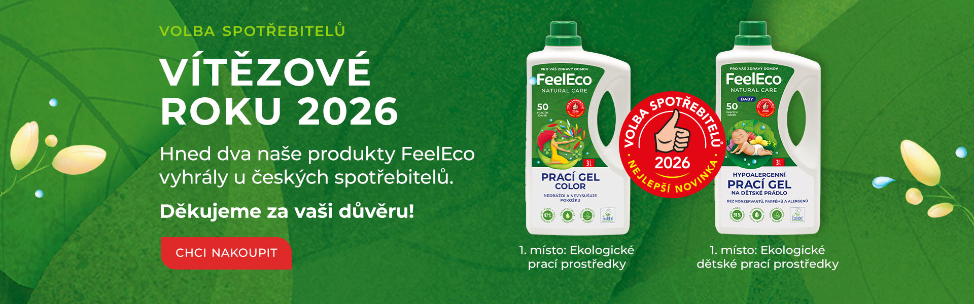 Volba spotřebitelů 2026 - vítězové