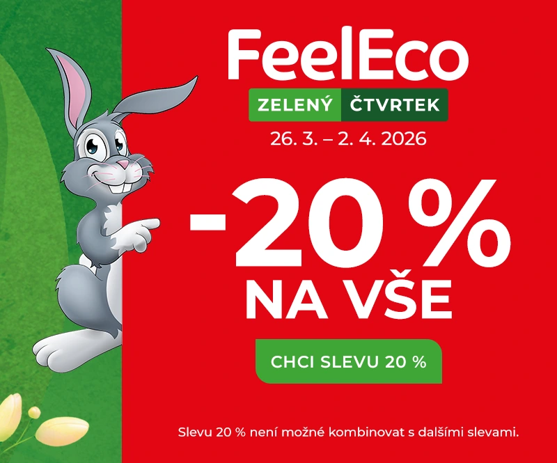 SLEVA 20 % - ZELENÝ ČTVRTE 26. 3. - 2. 4. 2026