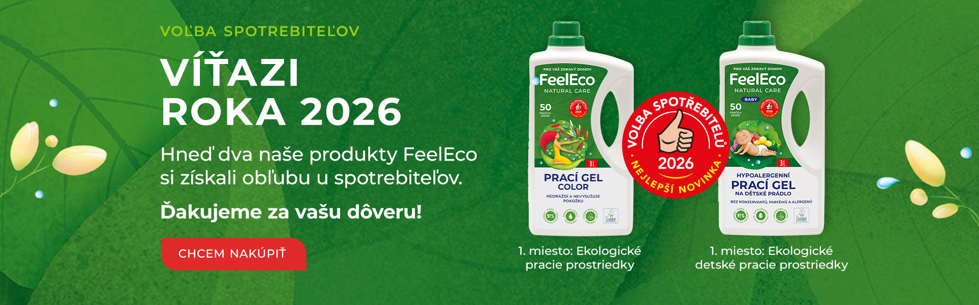 Voľba spotřebiteľov 2026 - víťazi