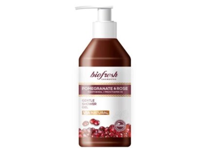 jemny sprchovy gel s panthenolem a B5 Granátové jablko a růže 250ml