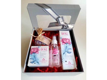 Dárková sada s růžovým olejem a kaviárem