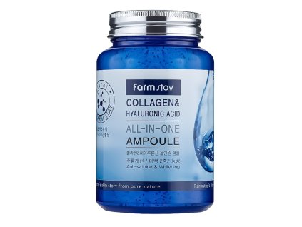 FarmStay Collagen & Hyaluronic Acid All In One Ampule ampule s kyselinou hyaluronovou a kolagenem 250 ml