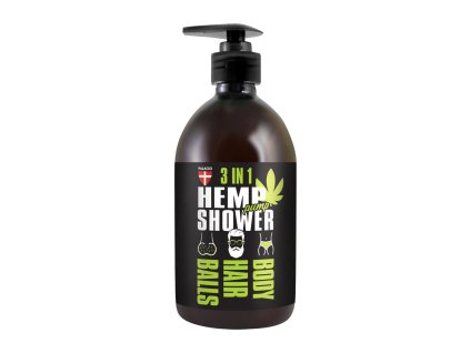 Konopny sprchovy gel pro muze hemp shower 3 v 1