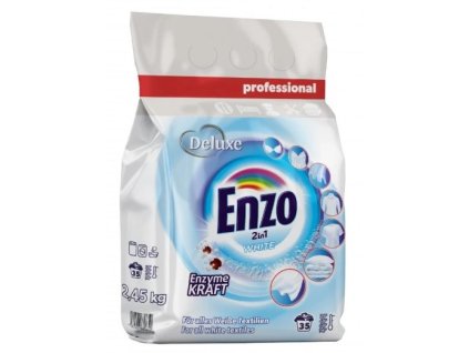 Deluxe Enzo prací prášek Professional 2,45kg 2in1 White 35PD