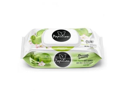 Papilion vlhčené ubrousky Green apple 100ks