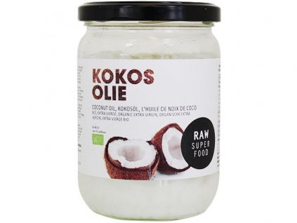 Raw extra panenský kokosový olej, bio – Raw Organic Food, 400g