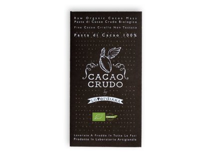 Cacao Crudo - Hořká čokoláda 100%, Raw & Bio 50 g