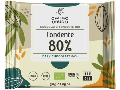 cacao crudo horka cokolada 80 raw bio 30g