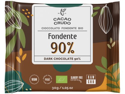 cacao crudo horka cokolada 90 raw bio 30g