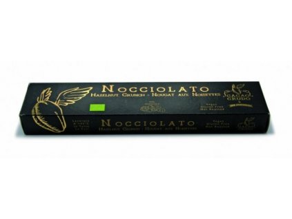 Lískooříškový "torrone" (italský turecký med), bio, raw – Cacao Crudo, 200 g