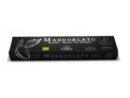 Mandlový "torrone" (italský turecký med), bio, raw – Cacao Crudo, 200 g