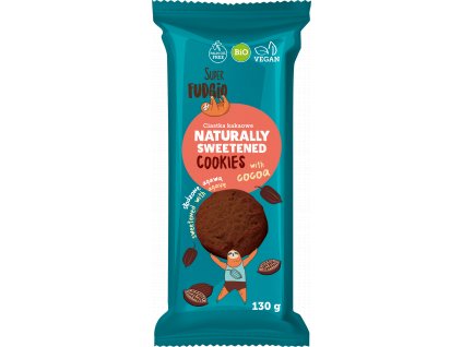 Kakaové sušenky (přirozeně slazené)  bio, vegan – Super Fudgio, 130 g