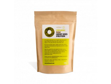 Proteinový prášek z konopného semínka, Bio, Raw – Sun & Seed, 450 g