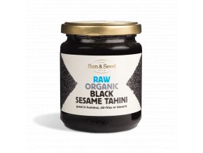 Tahini pasta z černého sezamového semínka, Bio, Raw – Sun & Seed, 250 g