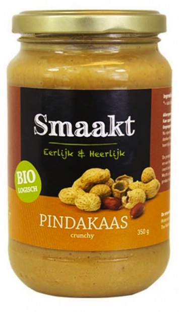 Arašídové máslo, křupavé, bio – Smaakt, 350g