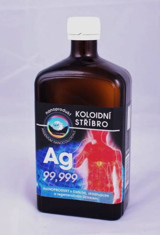 Koloidní stříbro (10-20 ppm), 500 ml