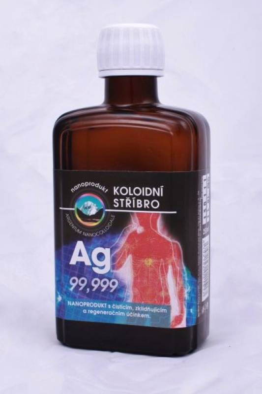 Koloidní stříbro (10-20 ppm), 250 ml