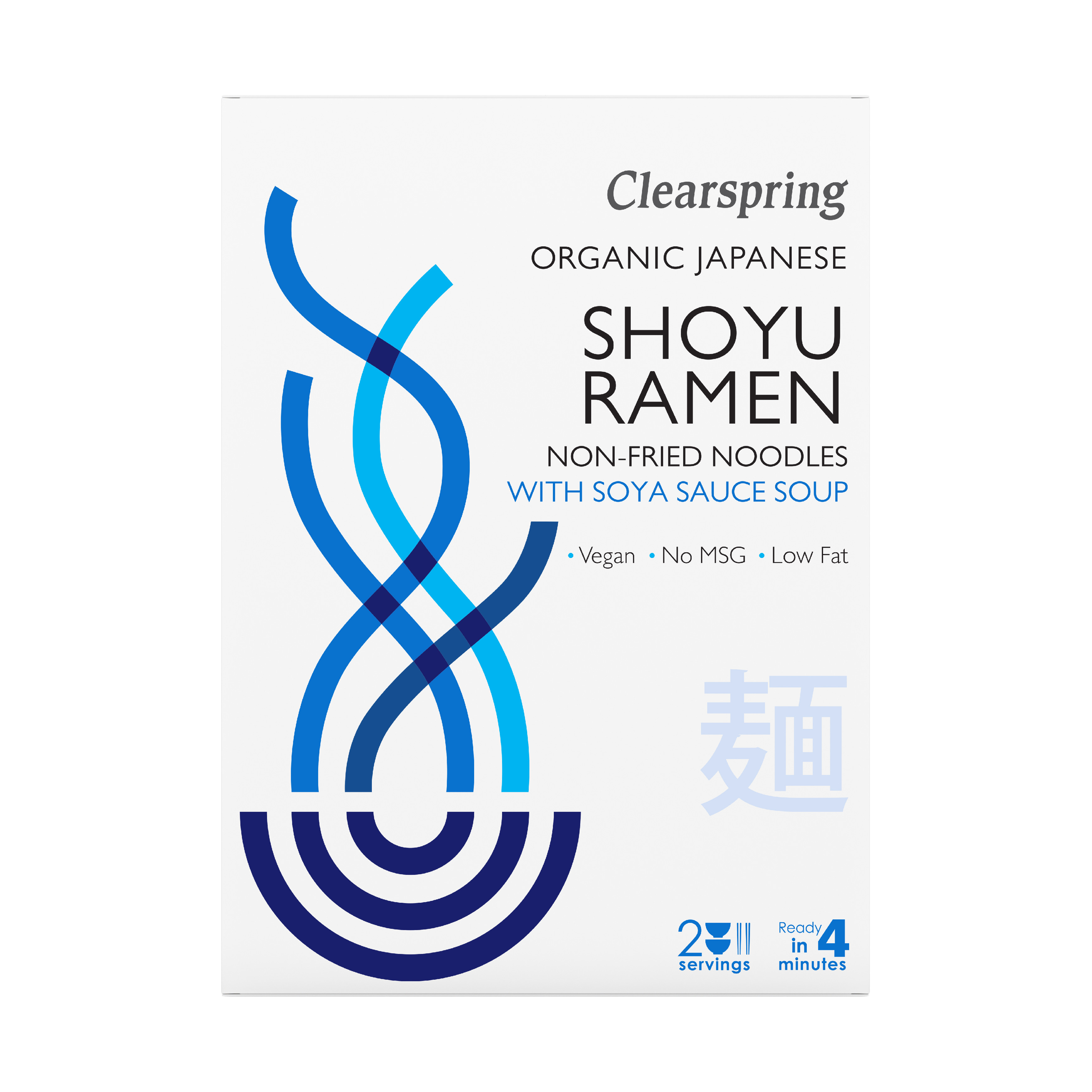 Shoyu Ramen - Japonská nudlová polévka se sojovou omáčkou, bio – Clearspring, 2 x 105g - AKCE