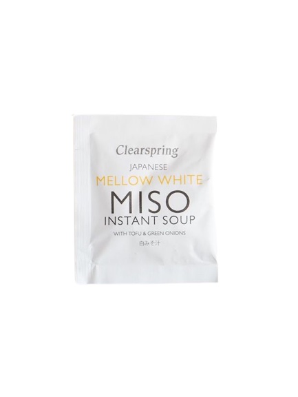 Instantní jemná bílá miso polévka s tofu – Clearspring, 1 porce