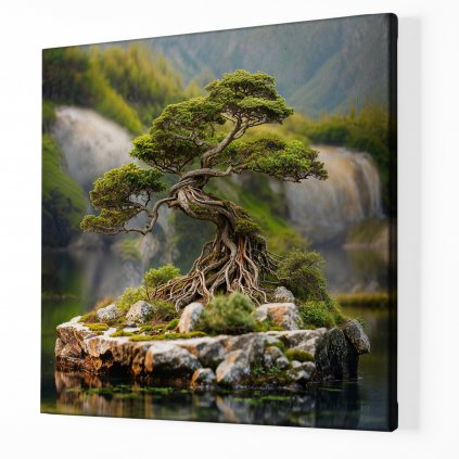 Strom života Ostrovní Bonsai ,Obraz na plátně perspektiva