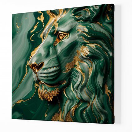 Lev Zlatý Emerald ,Obraz na plátně perspektiva