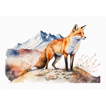 majestic fox in the rocks 2