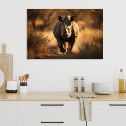 10025 Rhinoceros charging mockup01