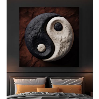 obraz na platne yin yang kameny 3