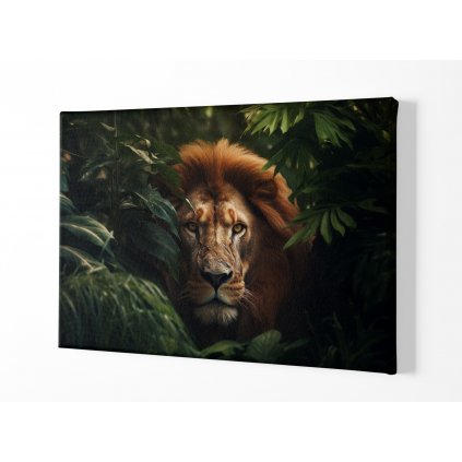 01 8158 lev lvi majestatni divoky afrika les divocina obraz na platne