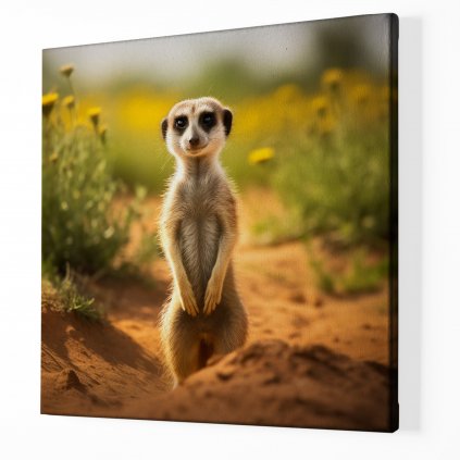 01 8181 surikata meerkat krajina priroda afrika divocina obraz na platne