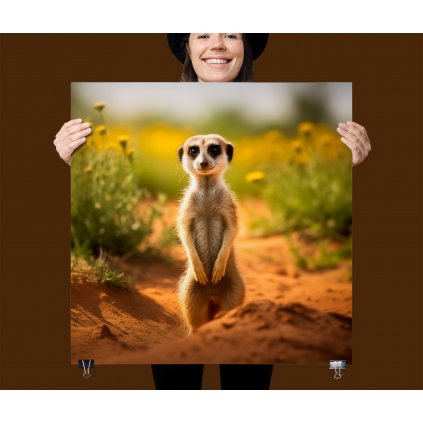 01 8181 surikata meerkat krajina priroda afrika divocina plakat