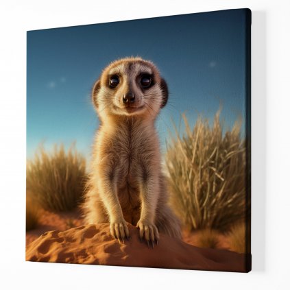 01 8187 surikata meerkat surikaty priroda afrika divocina obraz na platne