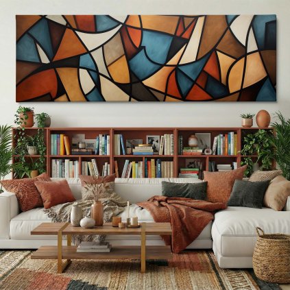 Obraz na plátně boho styl, knihovna