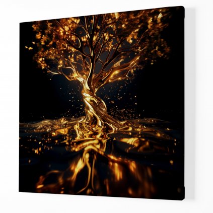 Strom života Zlatá žíla ,Obraz na plátně perspektiva