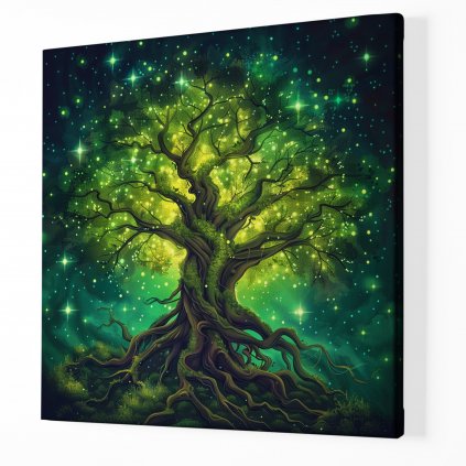 Strom života Vesmírné snění ,Obraz na plátně perspektiva