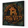 Bitcoin B Forever ,Obraz na plátně perspektiva