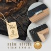 Strom života Flow Air, dřevo styl Obraz na plátně struktura plátna, háček a detail rámu premium