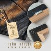Srdce kontrast, dřevo styl Obraz na plátně struktura plátna, háček a detail rámu premium