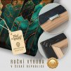 Vzhůru do oblak ,Struktura plátna, háček a detail rámu premium