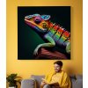 01 6114 barevna jesterka plaz chameleon gekon obraz na platne