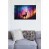 horizontal canvas print mockup in a comfy living room 25854
