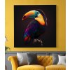 c1 obraz na platne barevny tukan ptak