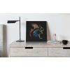 art print canvas mockup featuring a neat bedroom 25875