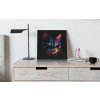 art print canvas mockup featuring a neat bedroom 25875